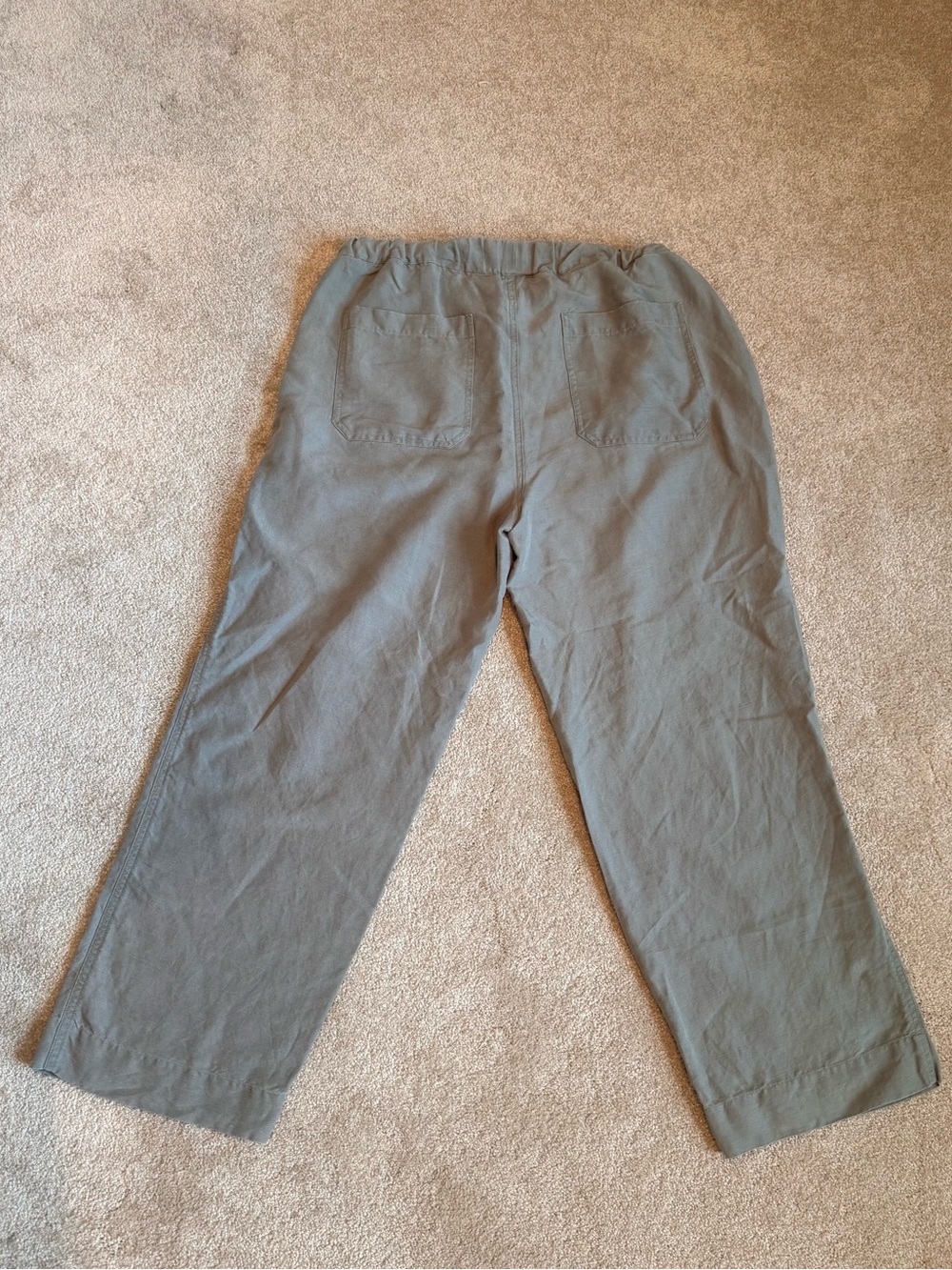 Marine Layer Linen Drawstring Pant, Sea Spray Sage, | Size Medium - Picture 7 of 10